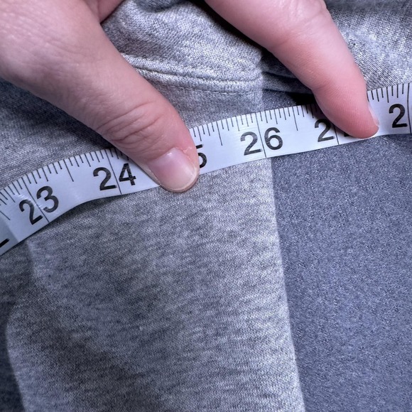 Nike Hoodie Mens XL Gray Short Sleeve Fleece Pullover Swoosh Logo 807410-063 - Picture 11 of 16